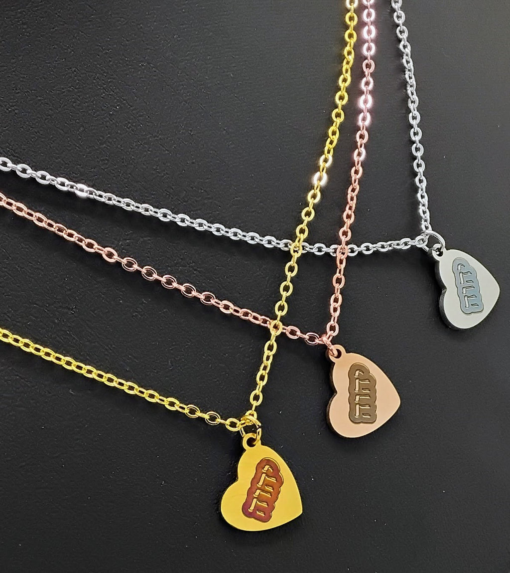 Hebrew YHVH Jehovah name of God pendant available in 3 colors engraved Stainless steel with 18" necklace scripture jewelry