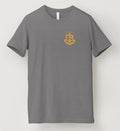 IDF T-shirt 100% cotton with 3" pocket size logo heather military green color Israel Army shirt unisex adult