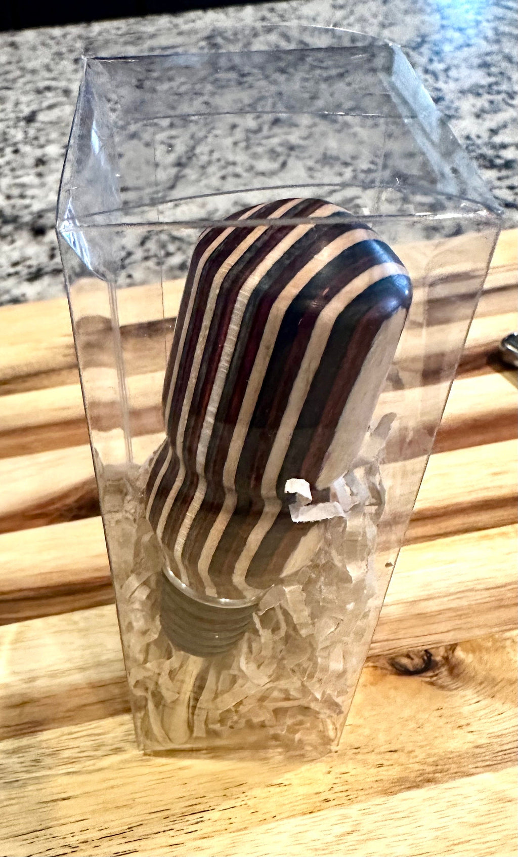 handmade wooden wine bottle stoppers hand turned from hard wood with stainless steel