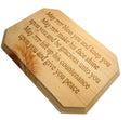 Priestly Blessing wooden wall art, May the Lord Bless you engraved in God name in Hebrew and English scripture