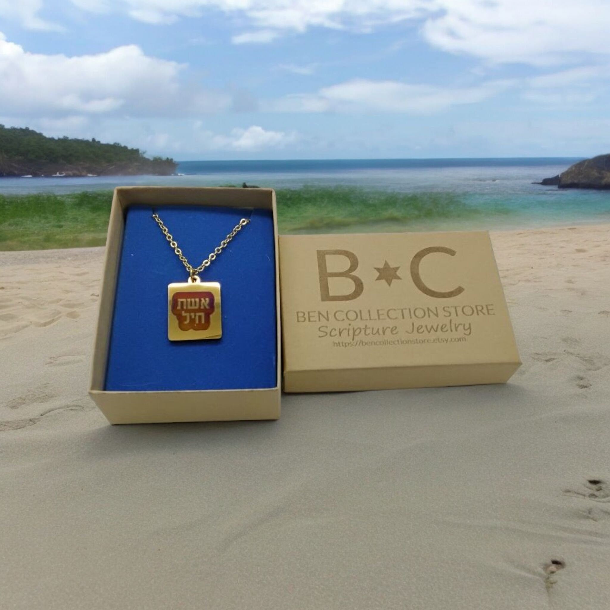 Woman of excellence Provb 31:10 scripture pendant necklace Handmade stainless steel with 18" necklace gift boxedi
