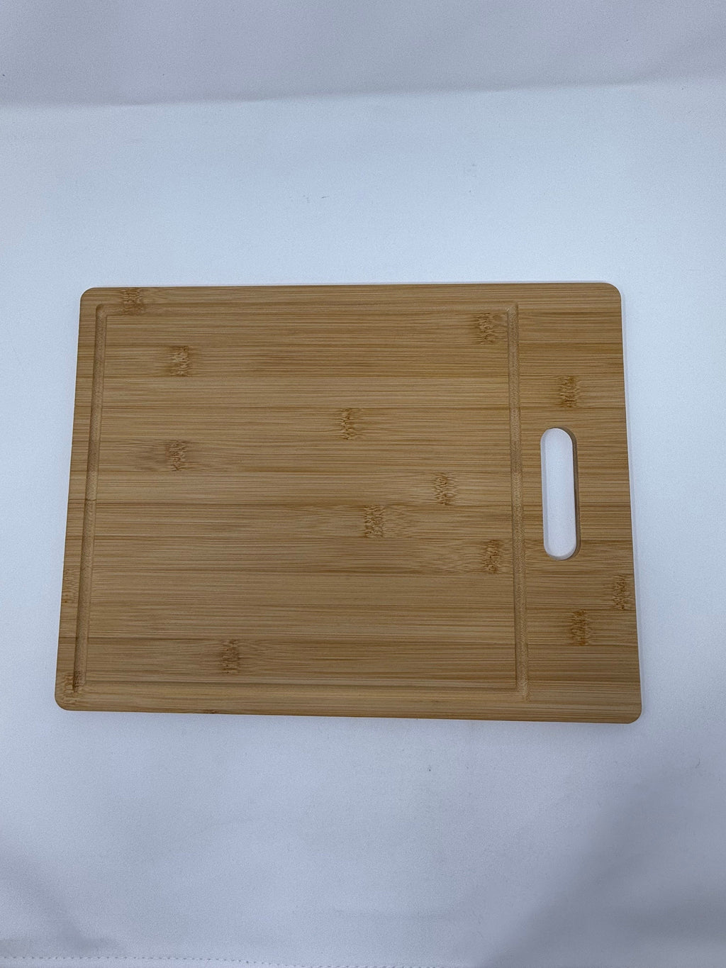 Shabbat Shalom Hebrew engraved bamboo cutting board with the Menorah 14"