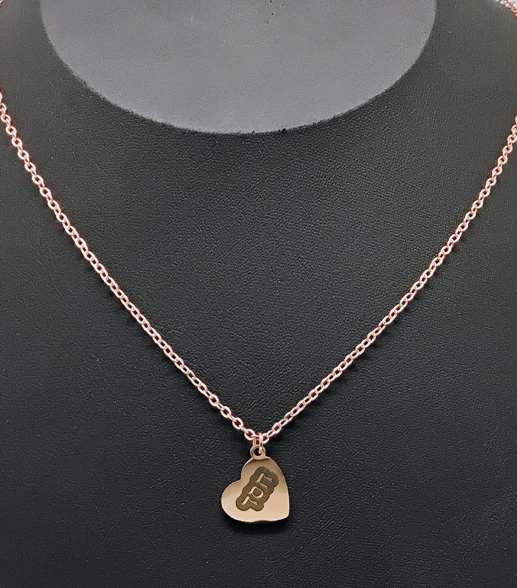 Grace engraved Stainless steel heart pendant in Hebrew scripture Jewish jewelry 18" necklace available in three colors silver gold rose gold