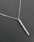 Am Israel Chai Necklace 925 Sterling Silver Star Of David Bar Pendant 17" Necklace Support Israel