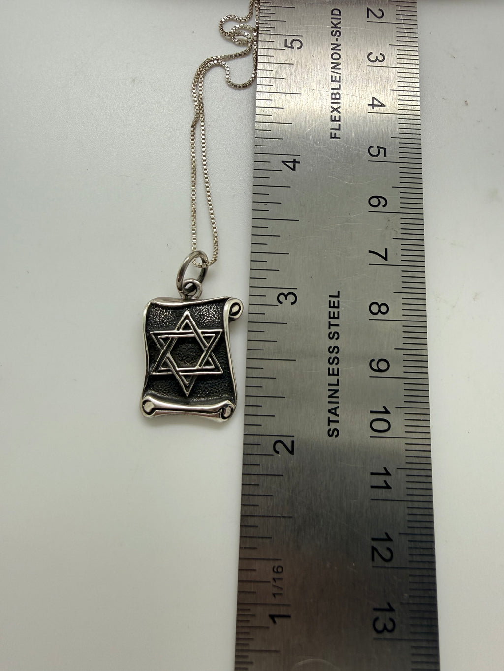 Star of David necklace 925 sterling silver Magen David Jewish star
