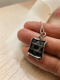 Star of David necklace 925 sterling silver Magen David Jewish star