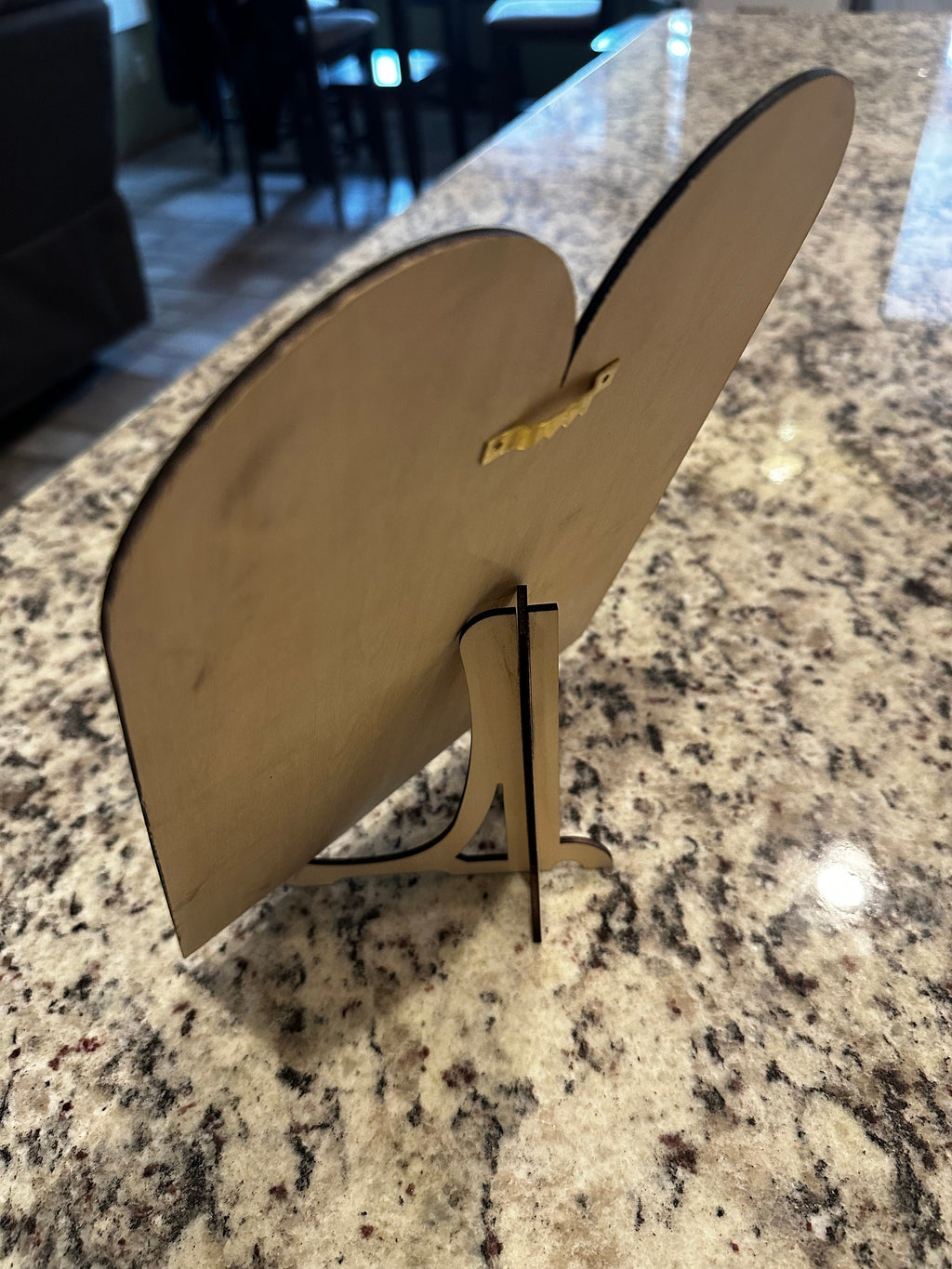 The Ten Commandments in Hebrew wooden sign with the Menorah