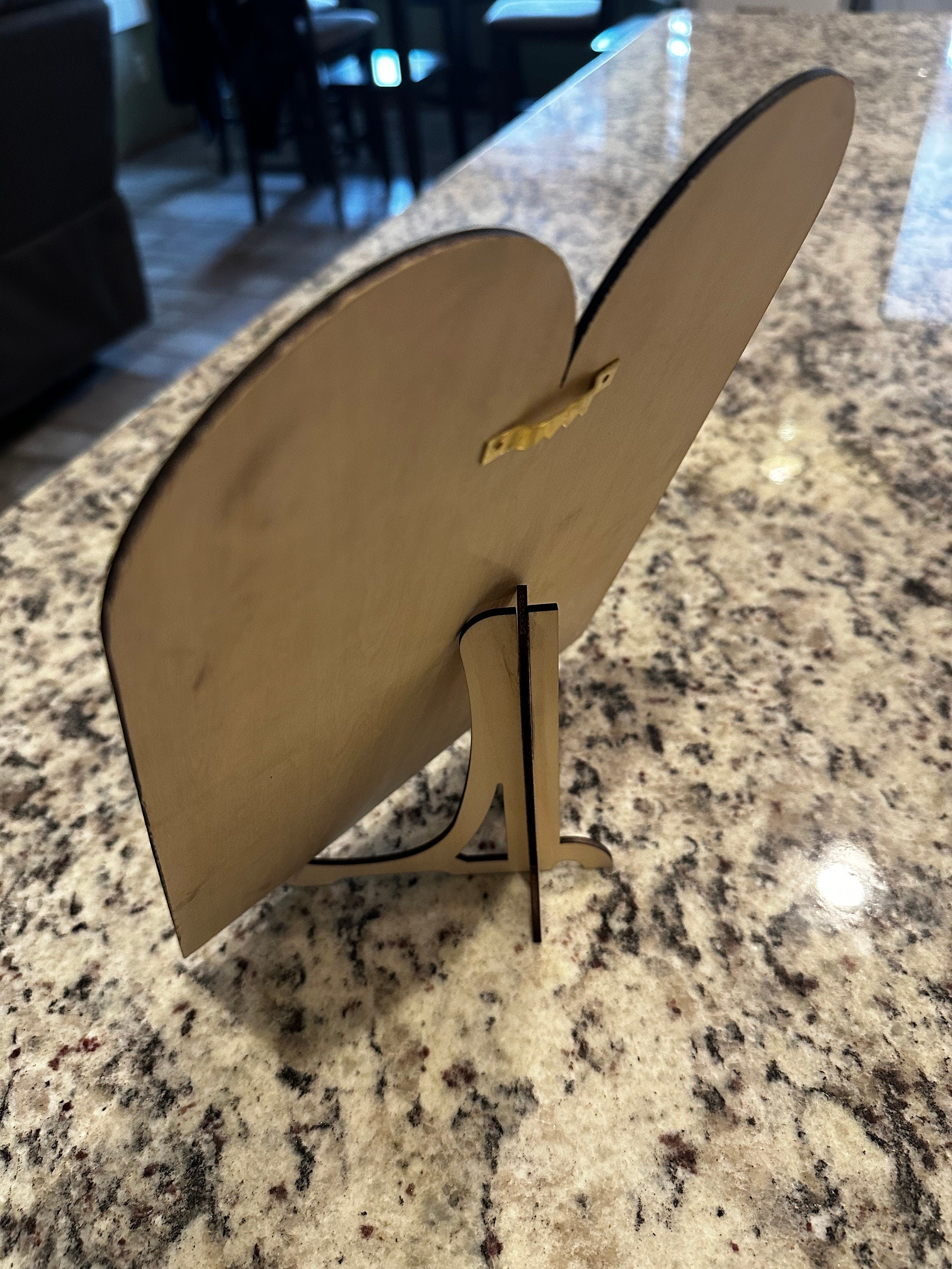 The Ten Commandments in Hebrew wooden sign with the Menorah