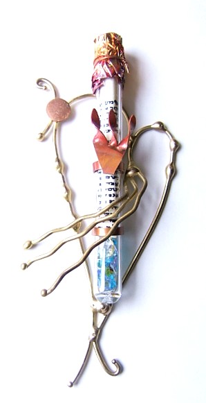 Broken Wedding Glass Mezuzah from Gary Rosenthal Collection