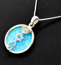 Messianic Seal with Opal Stone - Oval 925 sterling silver from Israel