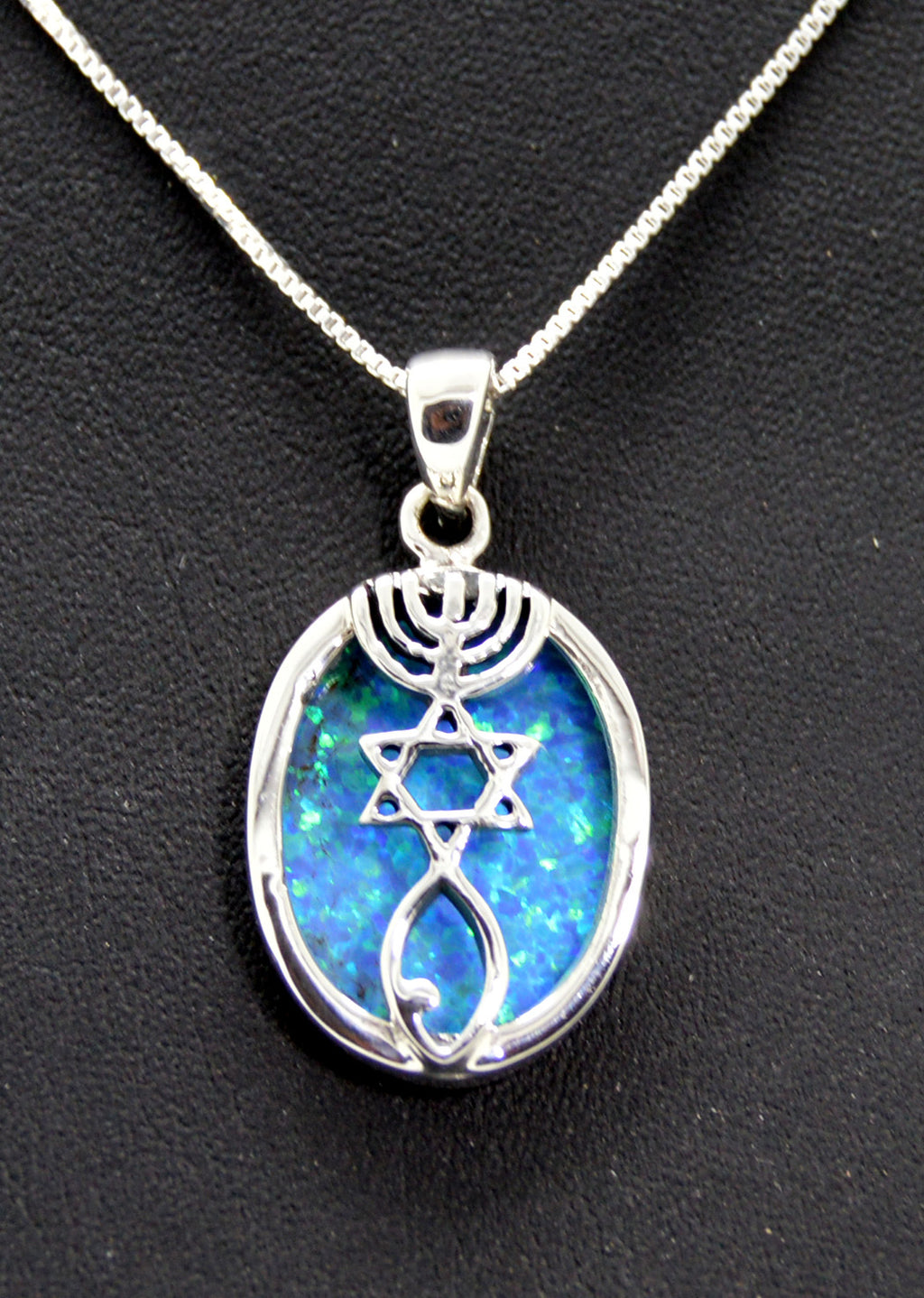 Messianic Seal with Opal Stone - Oval 925 sterling silver from Israel (Copy)
