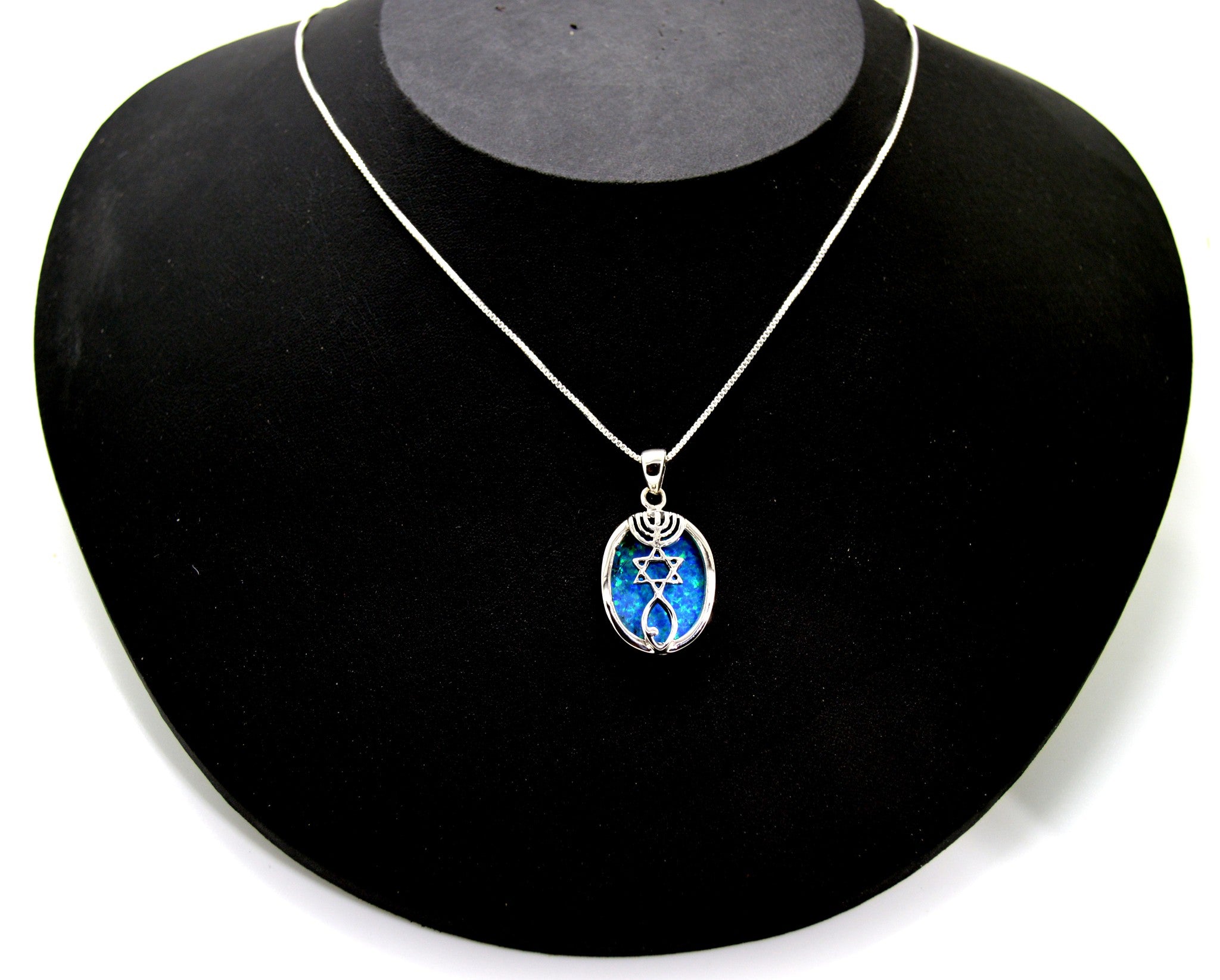 Messianic Seal with Opal Stone - Oval 925 sterling silver from Israel (Copy)