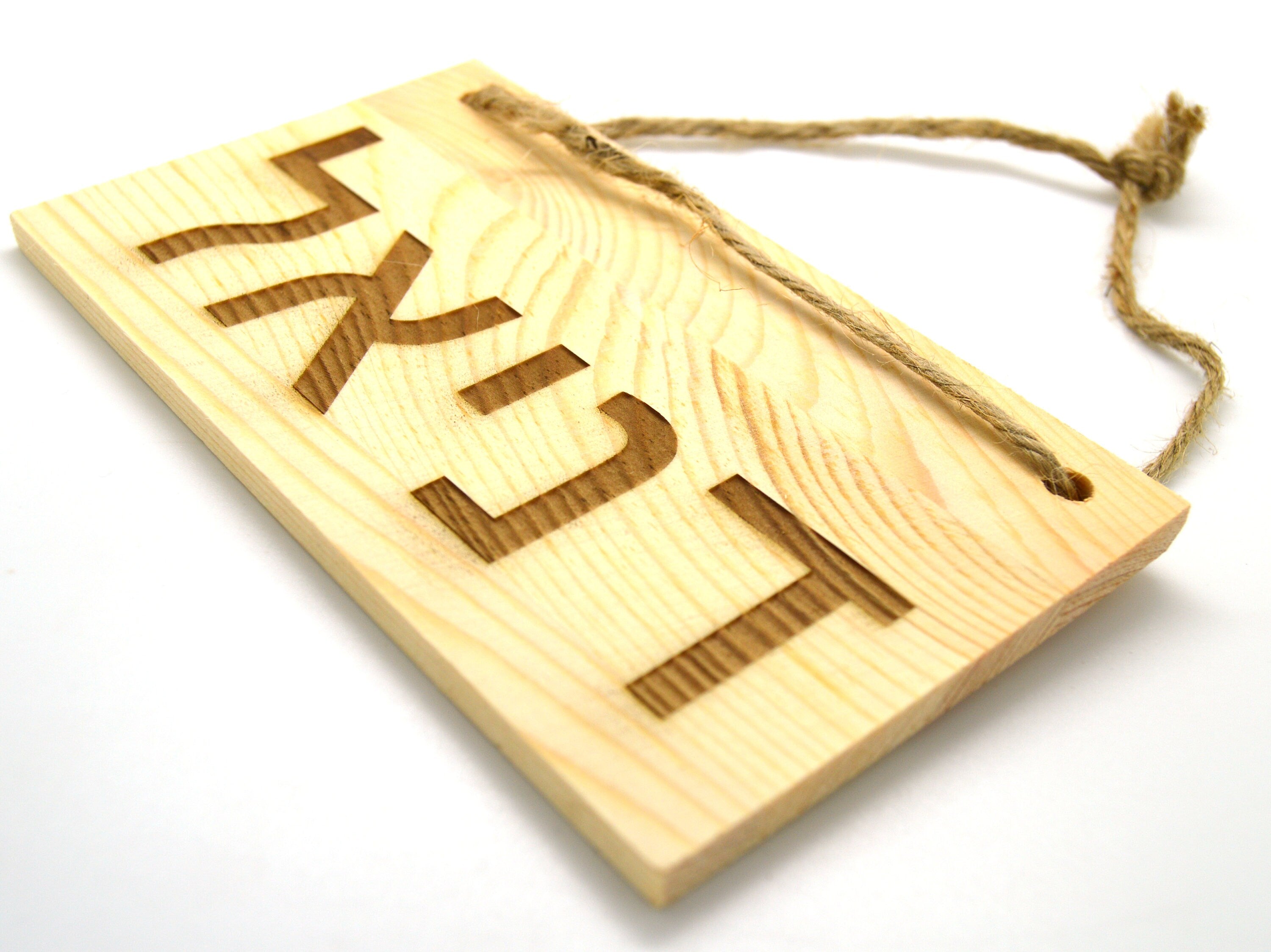 Hebrew name wooden sign personalized with your name Family name Jewish baby gift, kids room sign engraved with your request. 6" x 3".