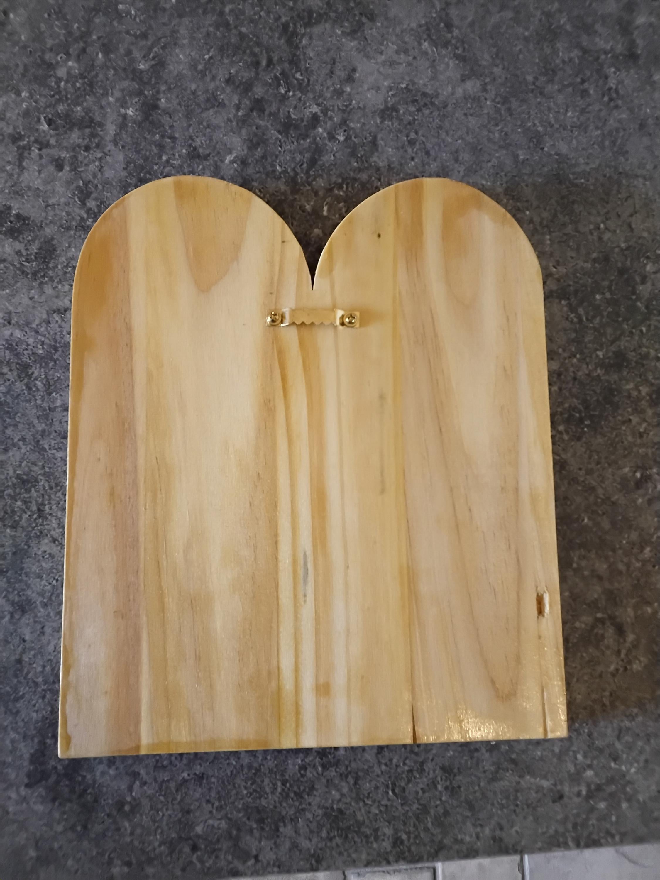 The Ten Commandments wood carvings in Hebrew 10”