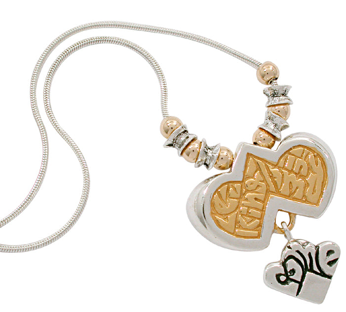 LEEHEE Scripture necklace Let The Kingdom Come hand made from Israel