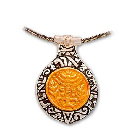 "Light" Psalms 36:9. Sterling Silver, 24kt Gold Plated Leehee Scripture Necklace