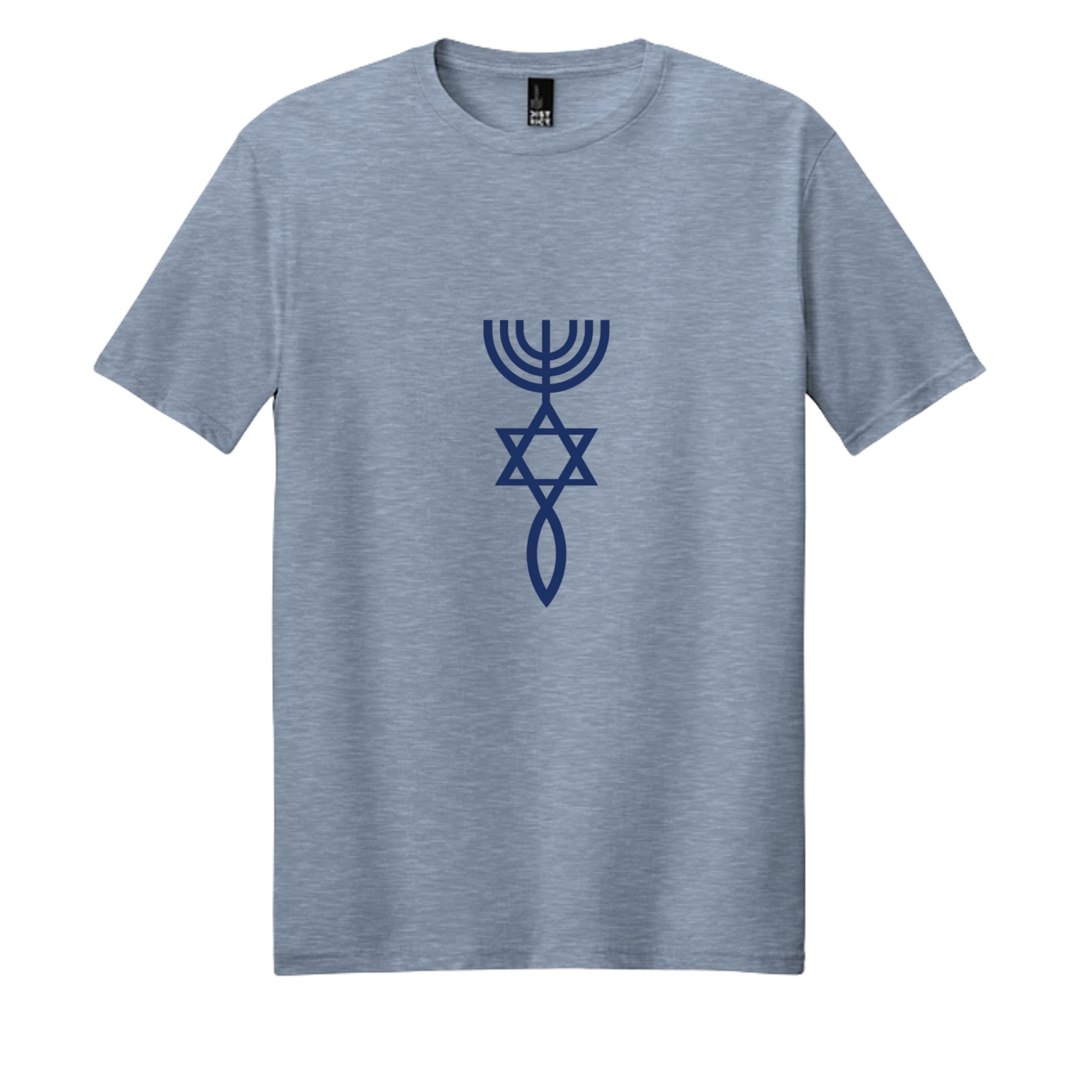 Flint Blue Heather - DM108 - FRONT