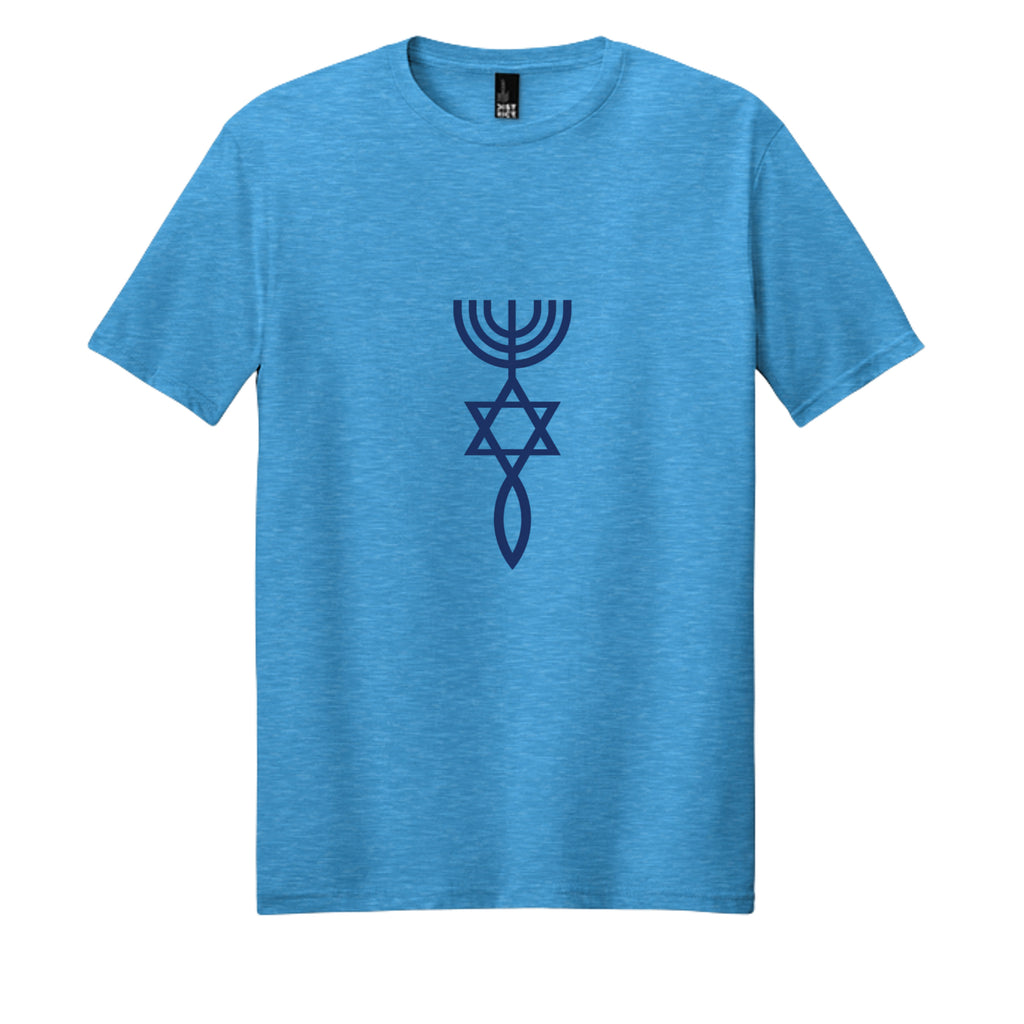 Heathered Bright Turquoise - DM108 - FRONT