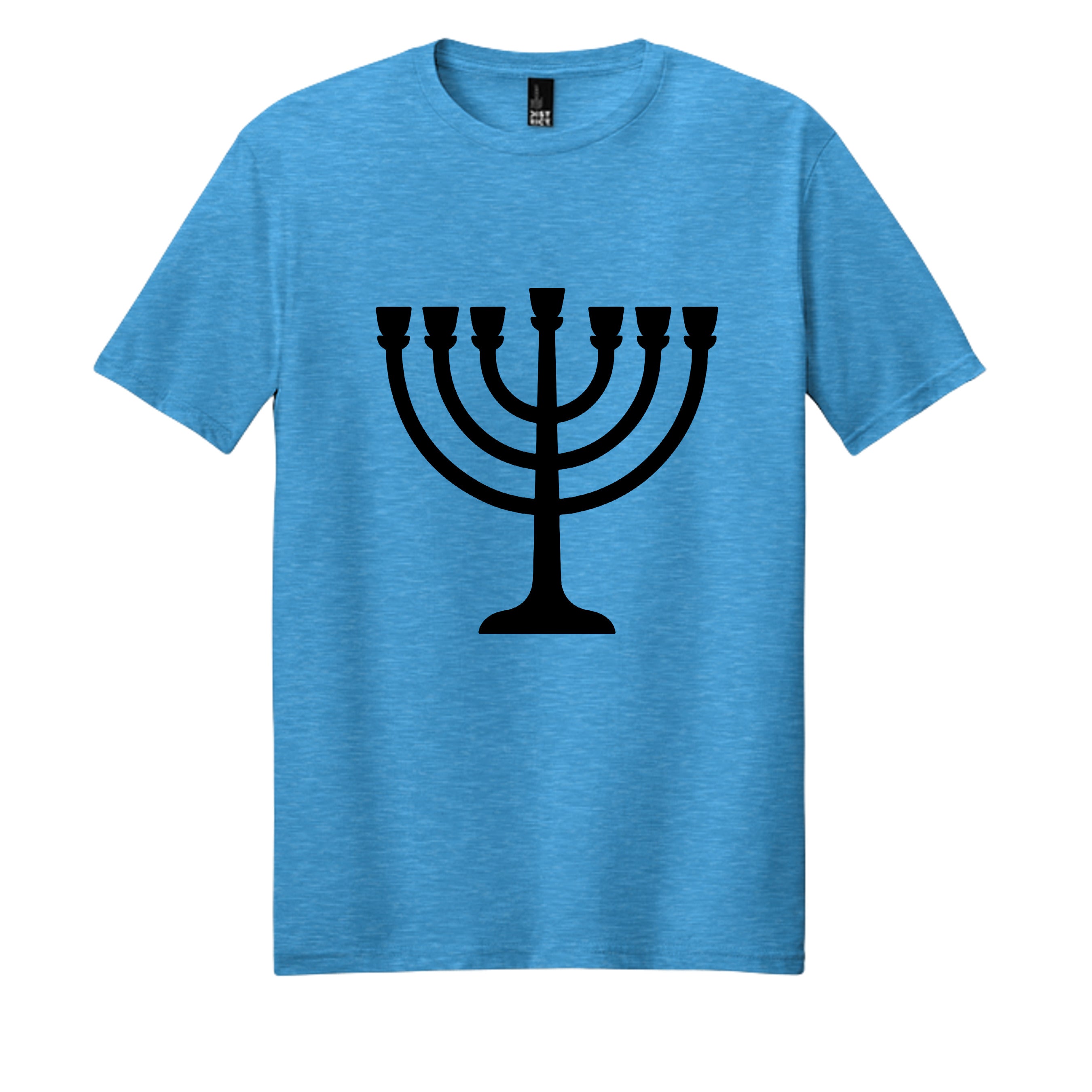 Heathered Bright Turquoise - DM108 - FRONT